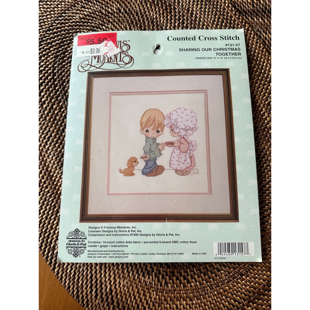 Precious moments counted crossstitch kit 1995